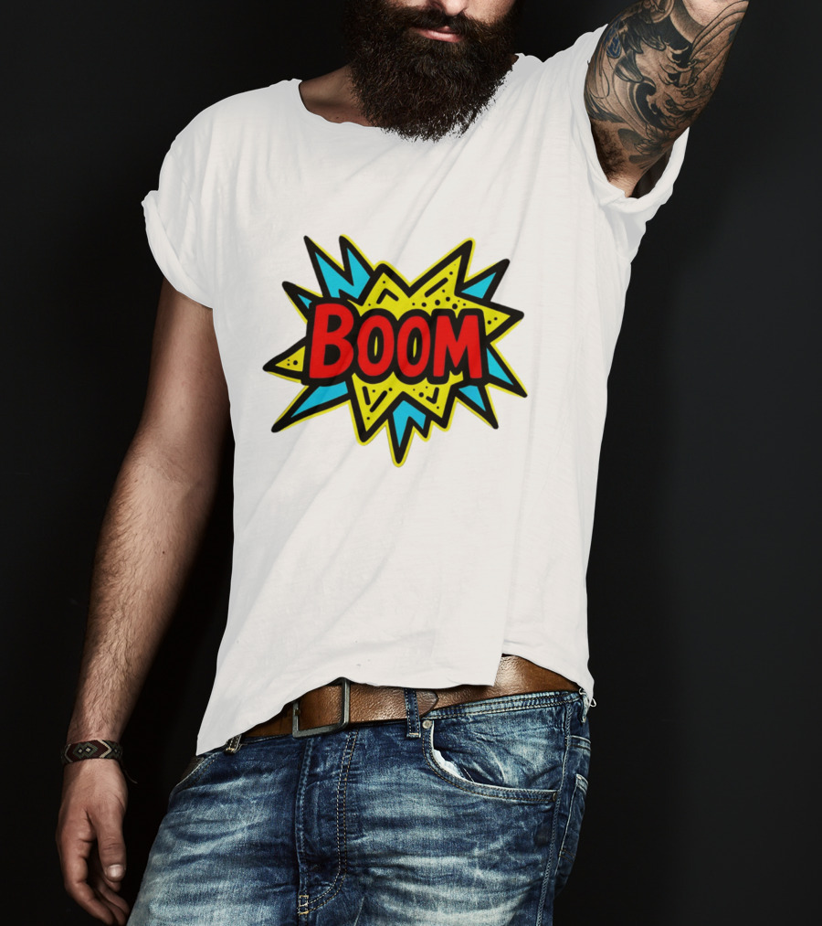Mackenzie Shirilla Dad Boom Comic Style Burst T-Shirt