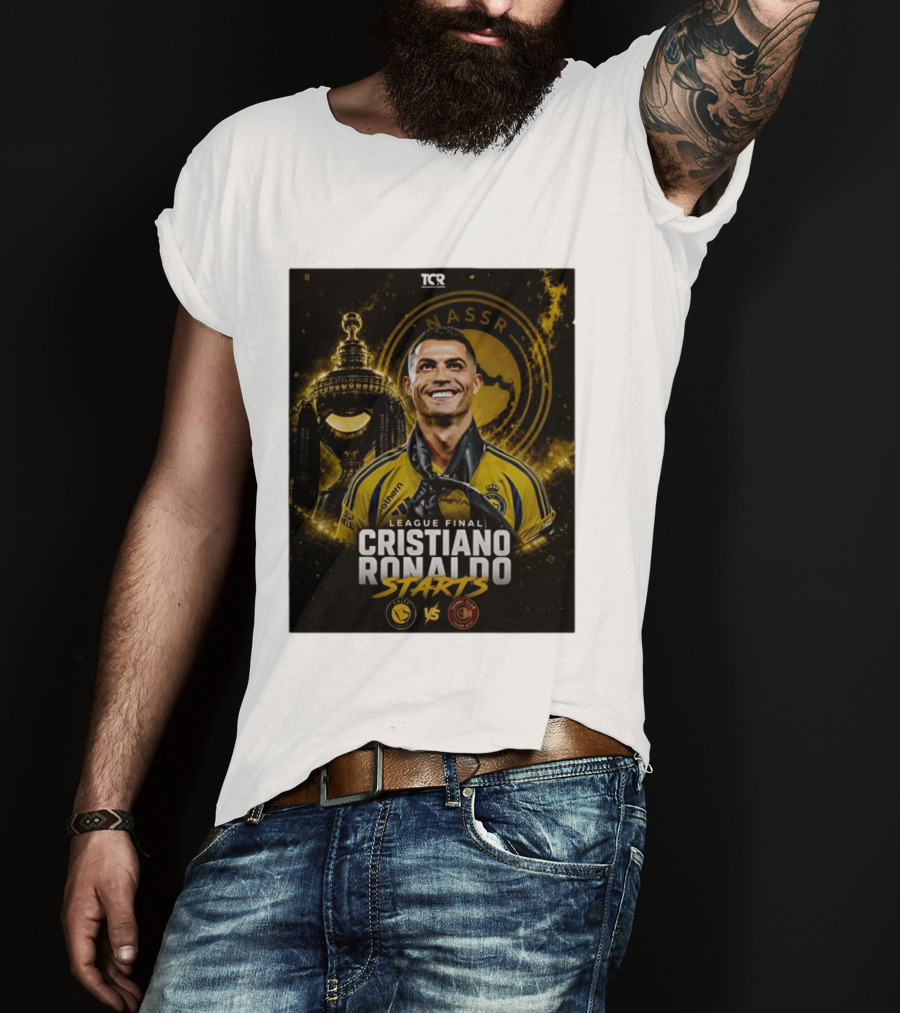League Final Cristiano Ronaldo Starts Al Nassr Vs Damac Club T-Shirt