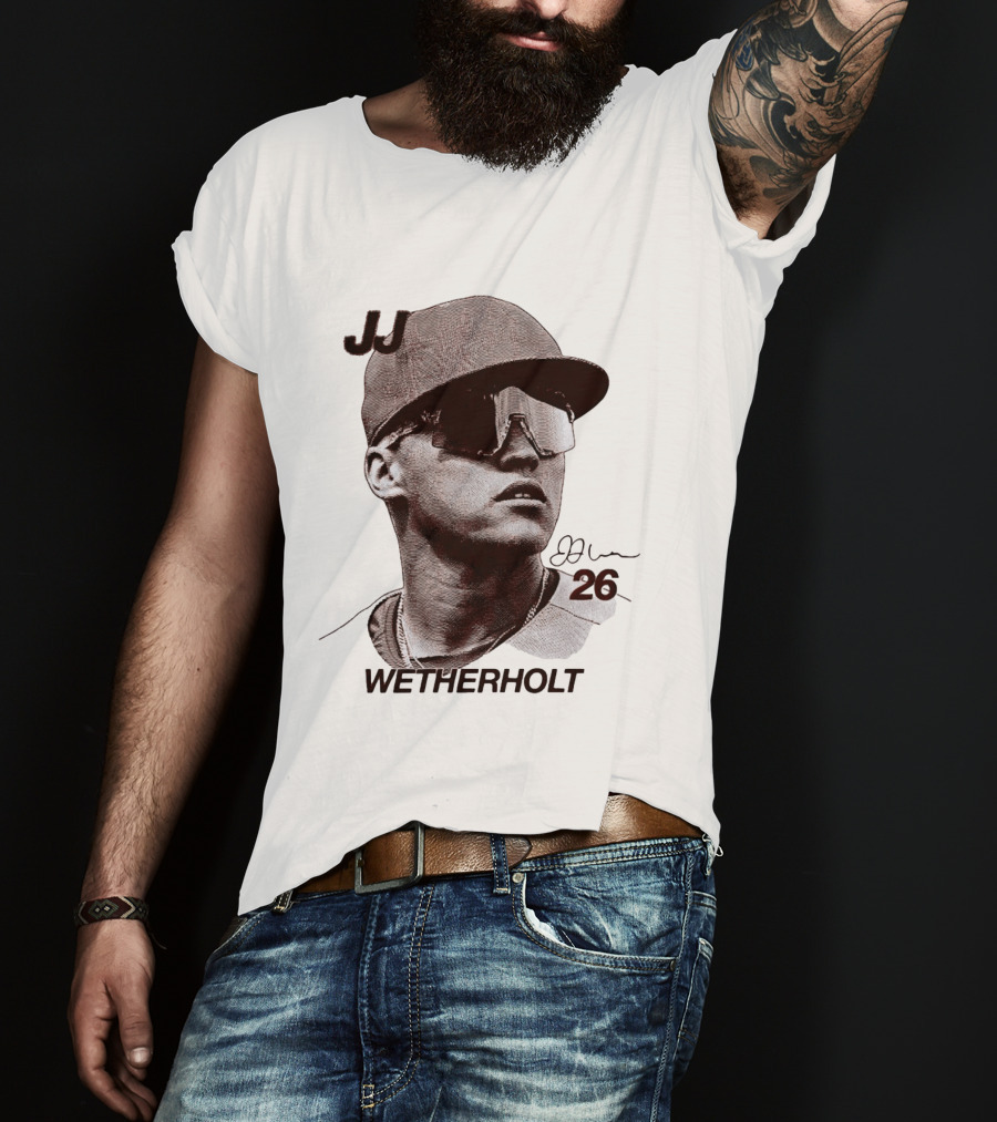JJ Wetherholt 26 St. Louis Cardinals Baseball Big Head T-Shirt