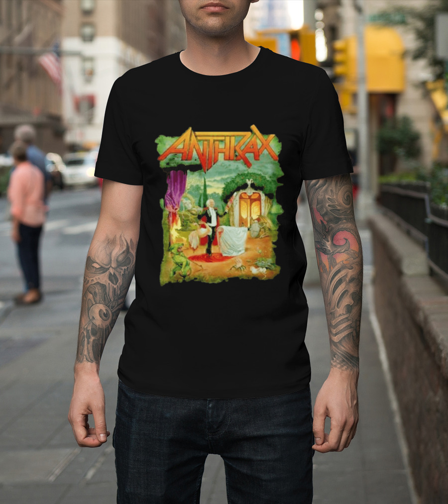 Anthrax Cursum Perficio Theatrical Scene With Creatures T-Shirt