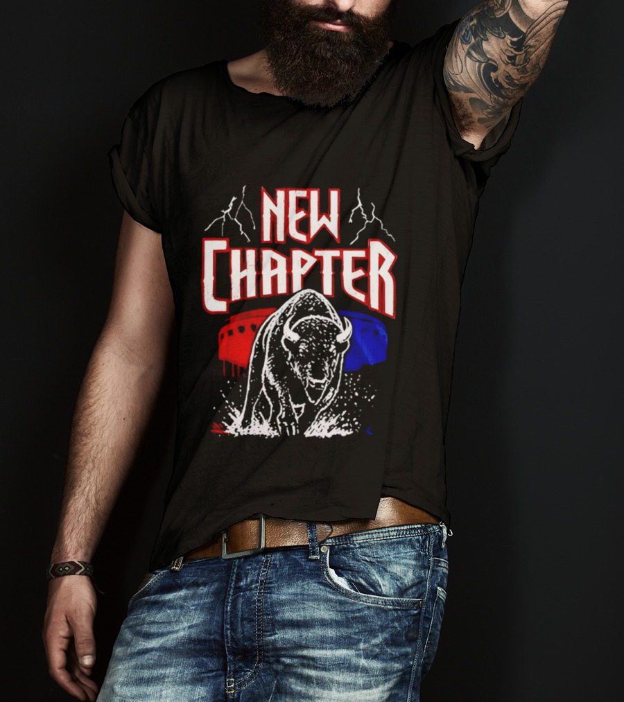 Buffalo Bills New Chapter 2026 New Season Game On Red Blue Buffalo Stadium T-Shirt