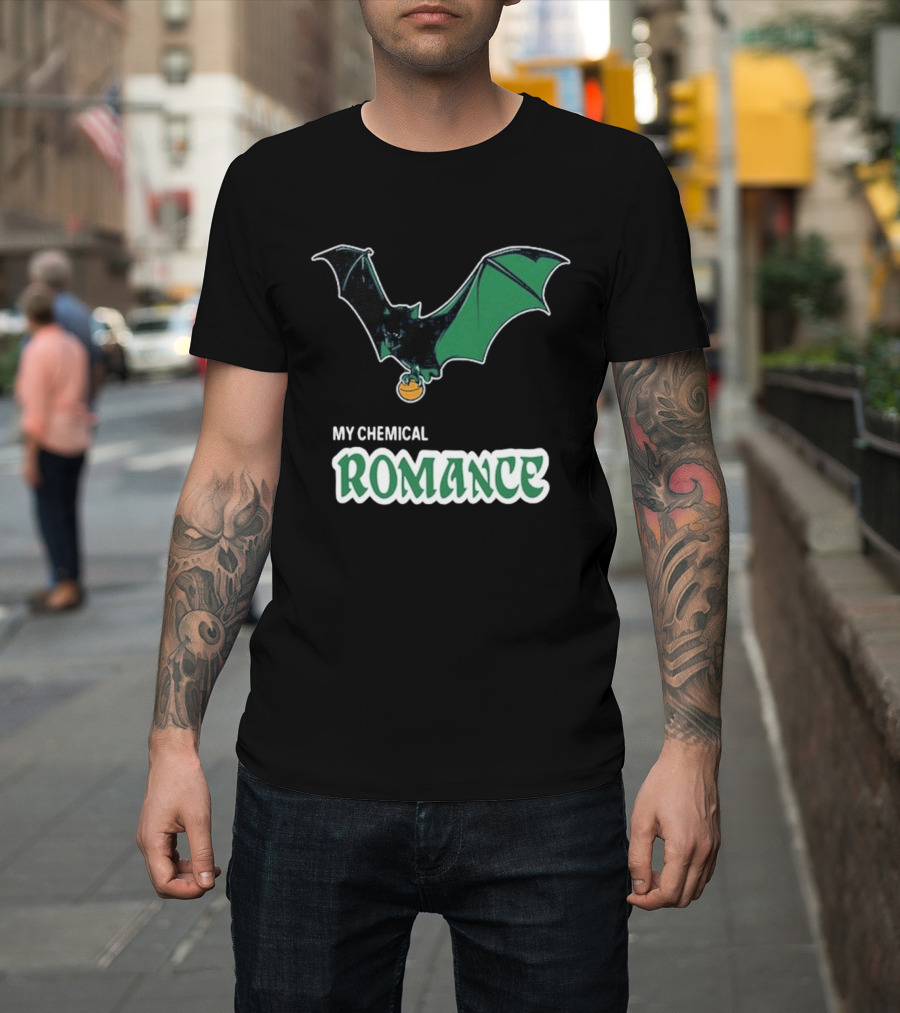 My Chemical Romance Bat Green Logo Philadelphia 08 15 2025 T-Shirt