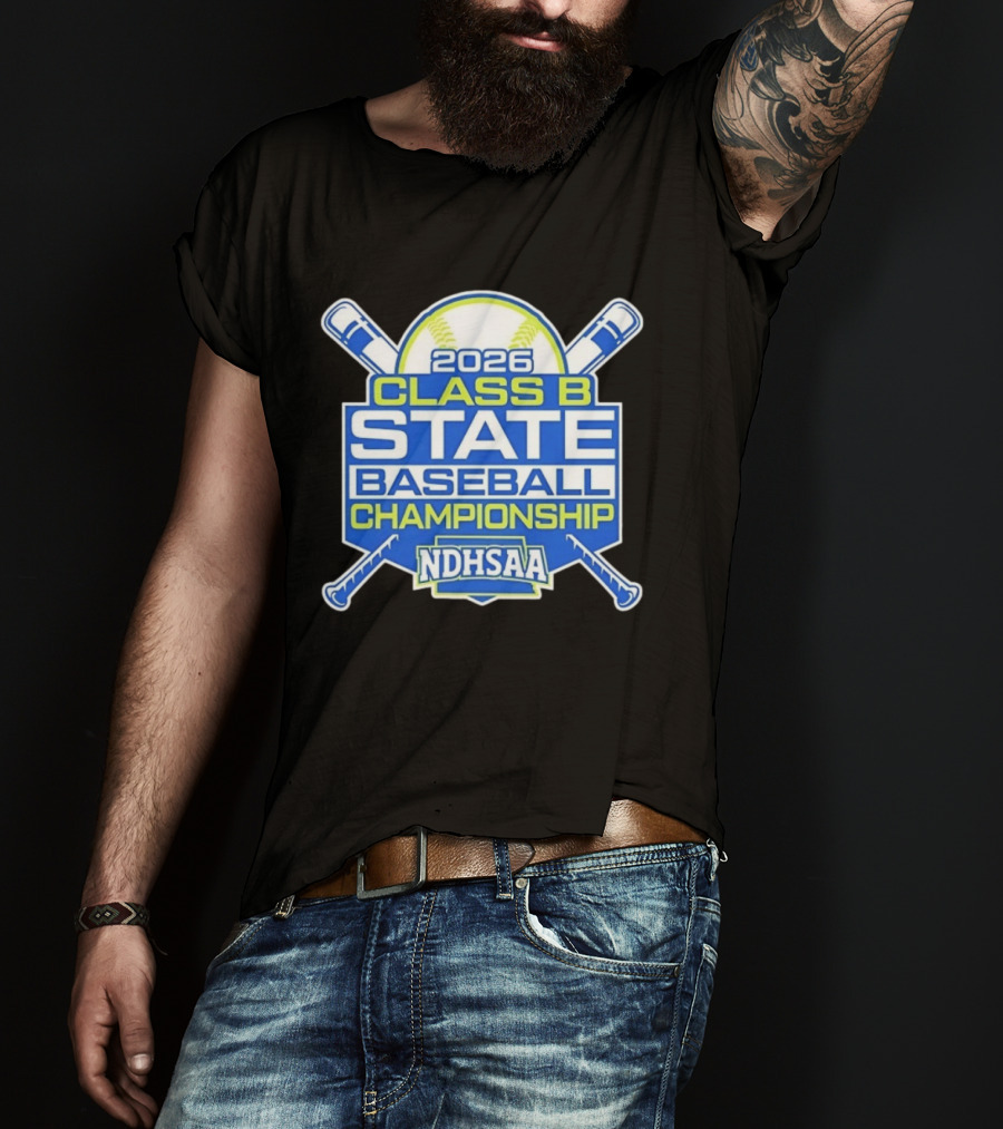 2026 NDHSAA Class B State Baseball Championship Merchandise T-Shirt