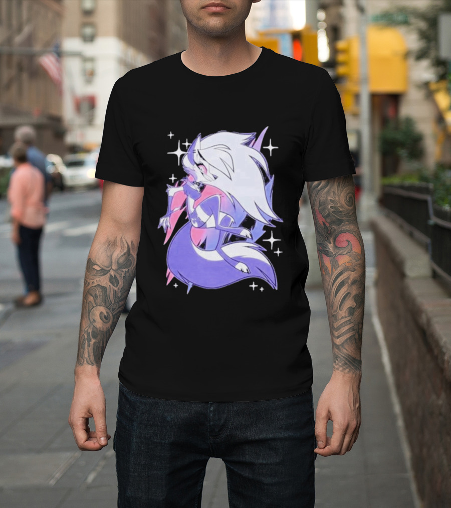 Helluva Boss Loona Bisexual Pride Character Sparkling Aesthetic T-Shirt