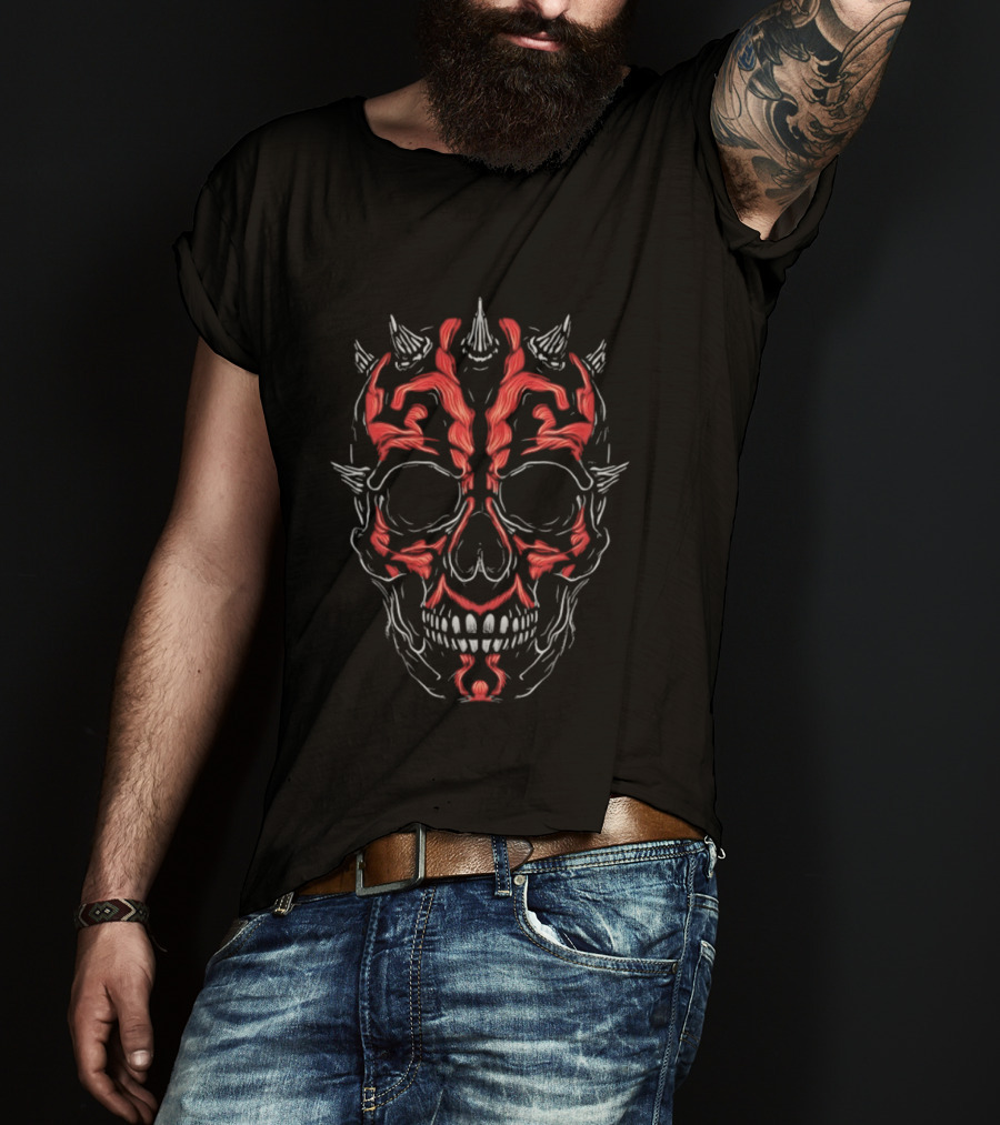 Skull Of Vengeance Darth Maul Mask T-Shirt