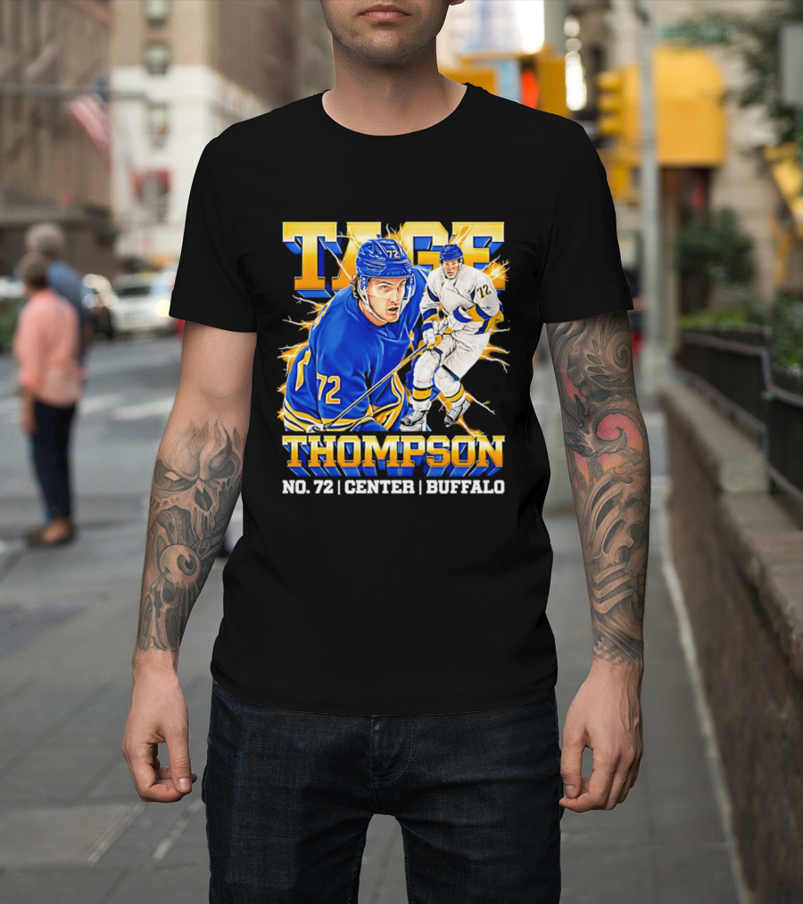 Tage Thompson No. 72 Buffalo Center T-Shirt