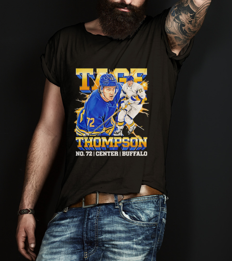 Tage Thompson No. 72 Buffalo Center T-Shirt