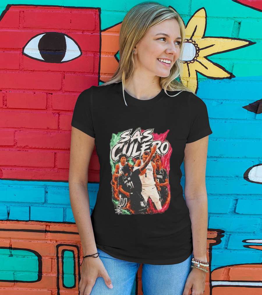 San Antonio Spurs SAS Culero Victor Wembanyama Basketball Players T-Shirt