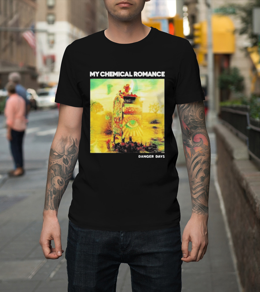 My Chemical Romance Danger Days Album Art Neon Desert Mailbox T-Shirt