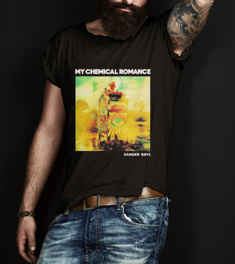 My Chemical Romance Danger Days Album Art Neon Desert Mailbox T-Shirt