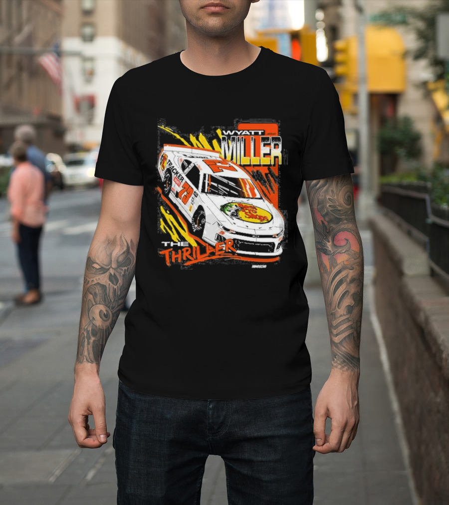 Wyatt Miller Racing Thriller 2026 Late Model Stock Bass Pro T-Shirt