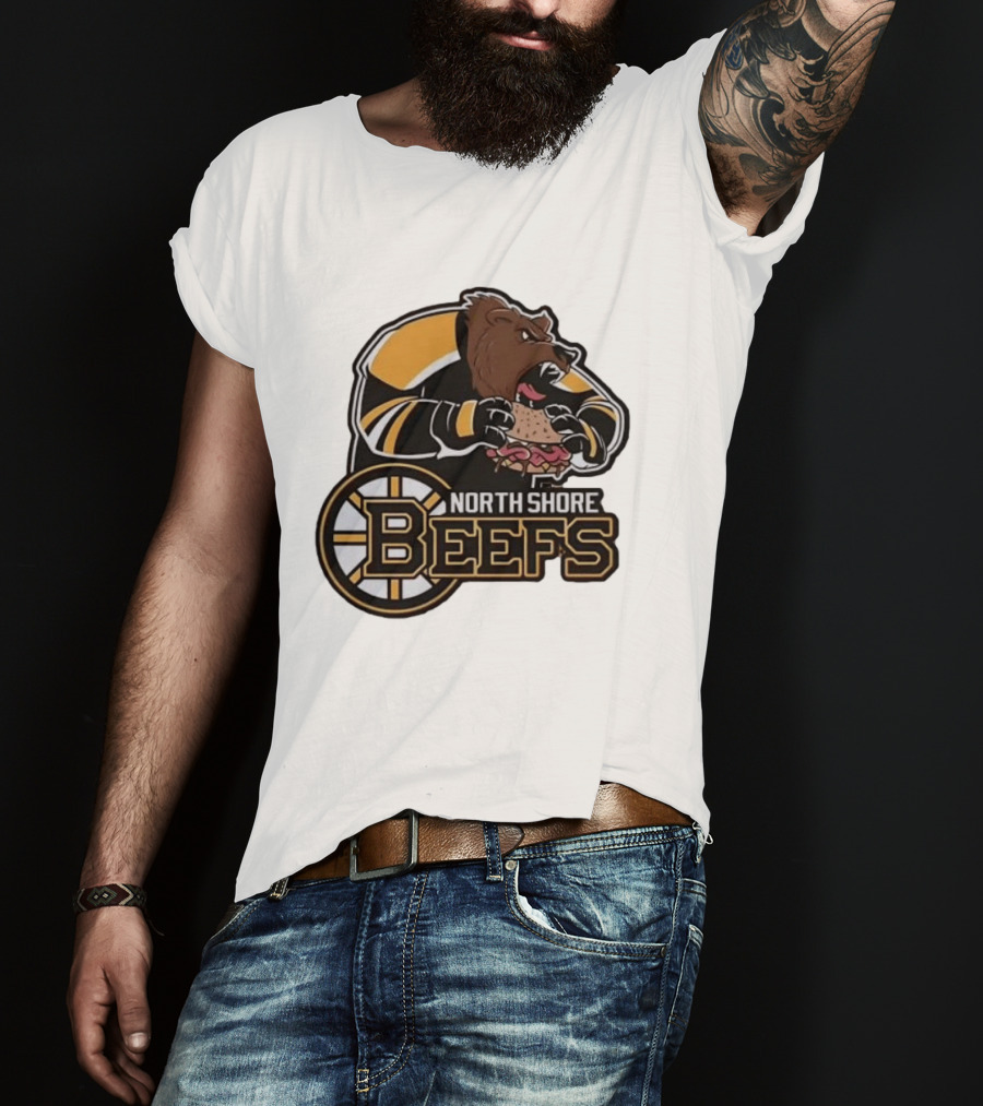 Boston Bruins North Shore Beefs Bear Sandwich T-Shirt