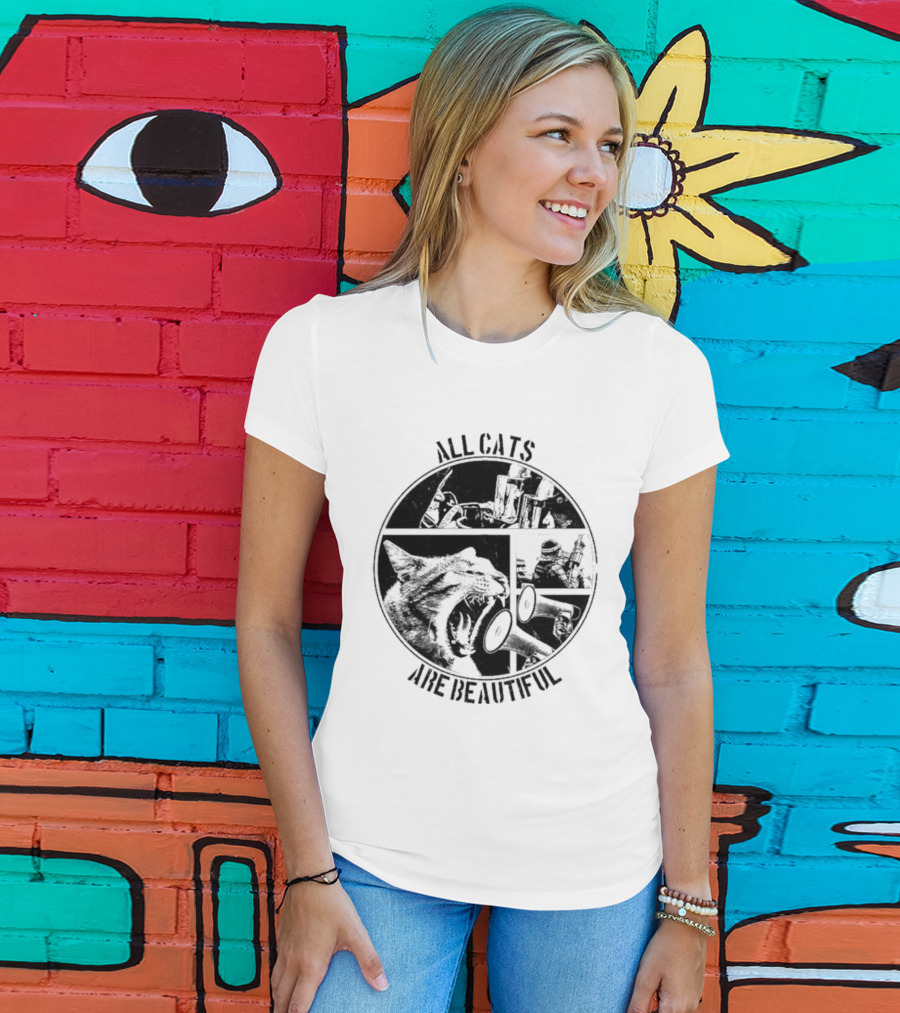 All Cats Are Beautiful Cat And Soldier T-Shirt