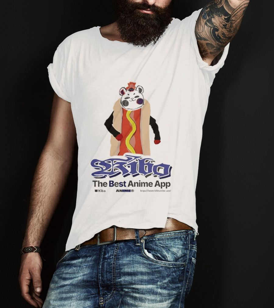 Kibo Anime App Hot Dog Character The Best Anime App T-Shirt