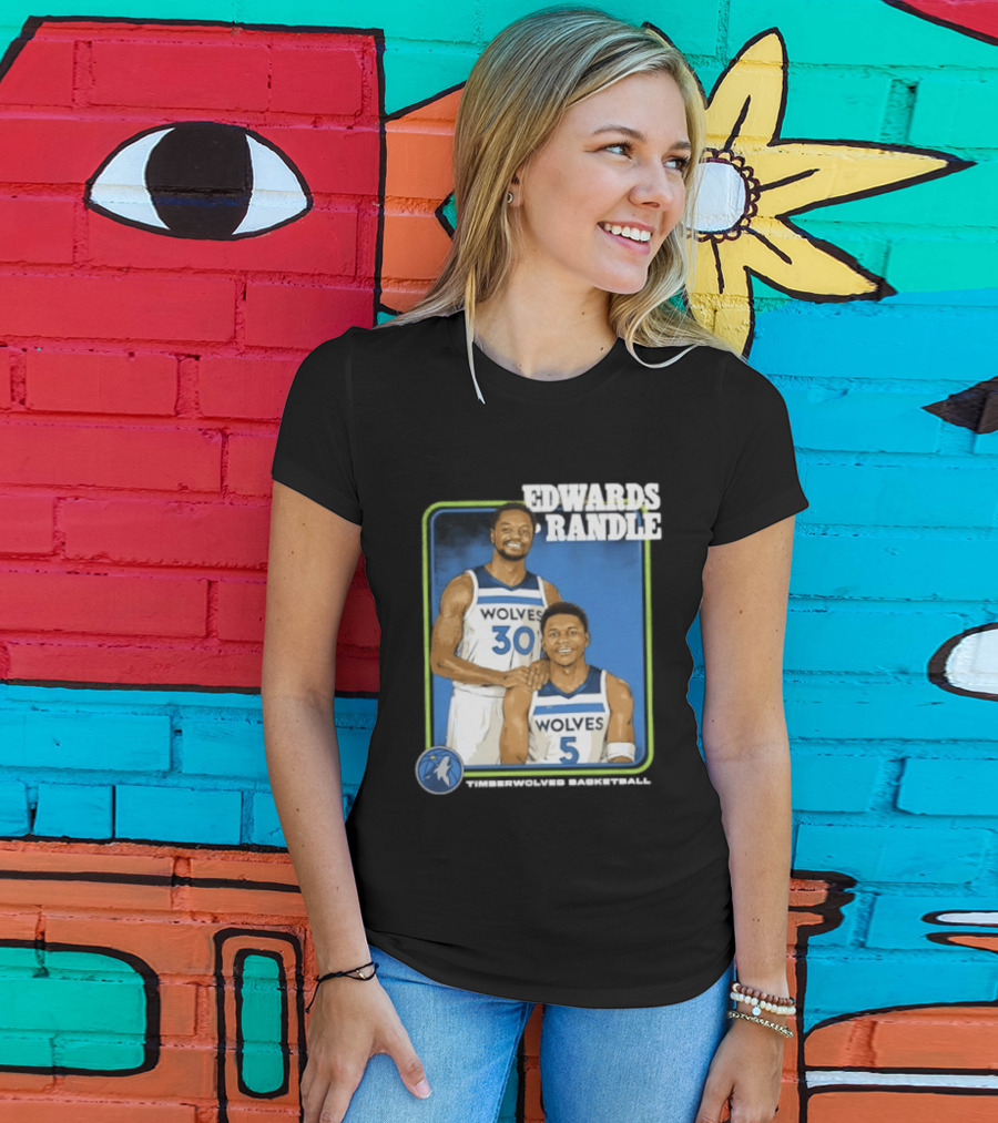 Edwards Randle Wolves 30 5 Basketball Duo T-Shirt