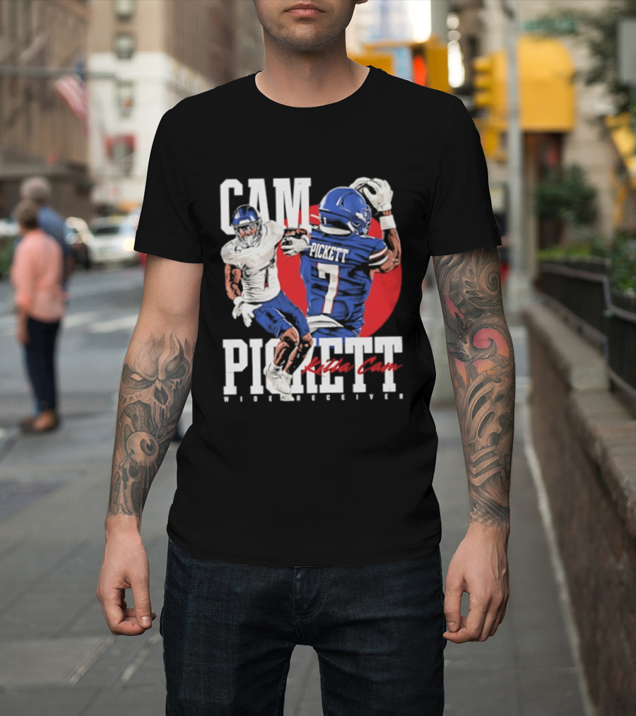 Cam Pickett Killa Cam Kansas Jayhawks Wide Receiver Football T-Shirt