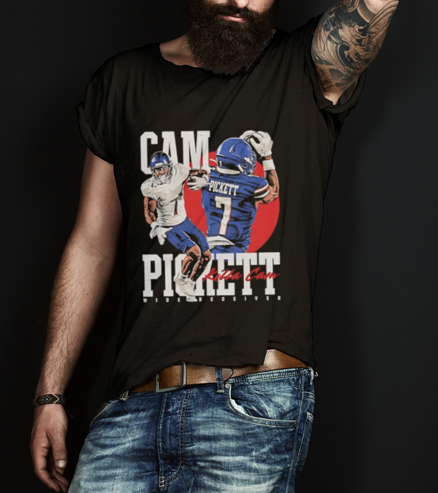 Cam Pickett Killa Cam Kansas Jayhawks Wide Receiver Football T-Shirt