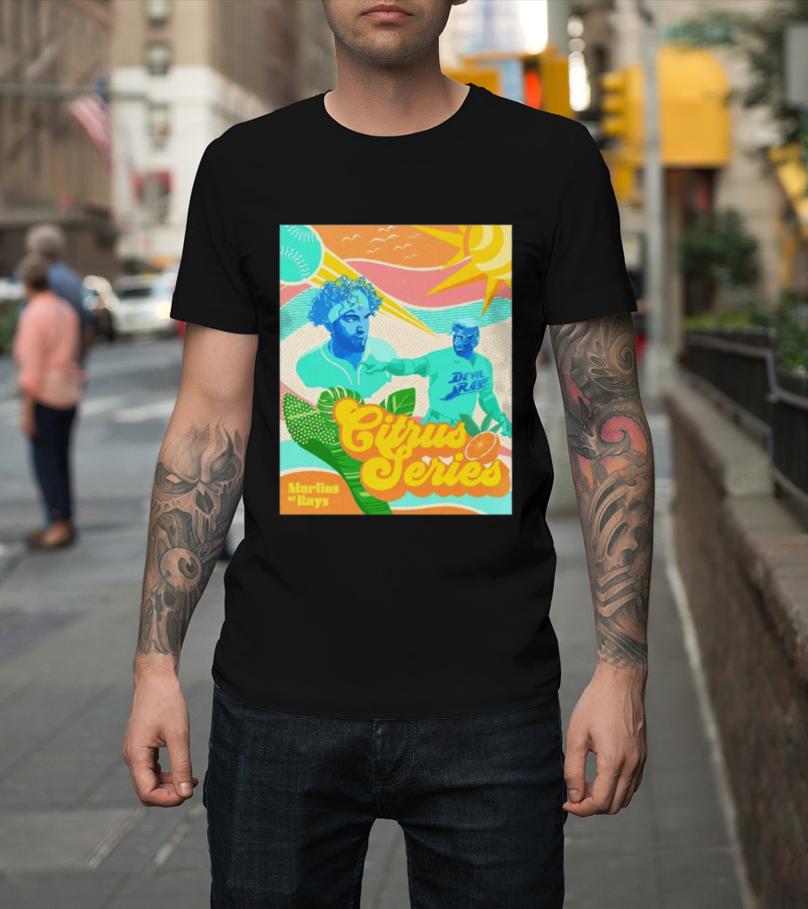 Citrus Series Miami Marlins Tampa Bay Devil Rays T-Shirt