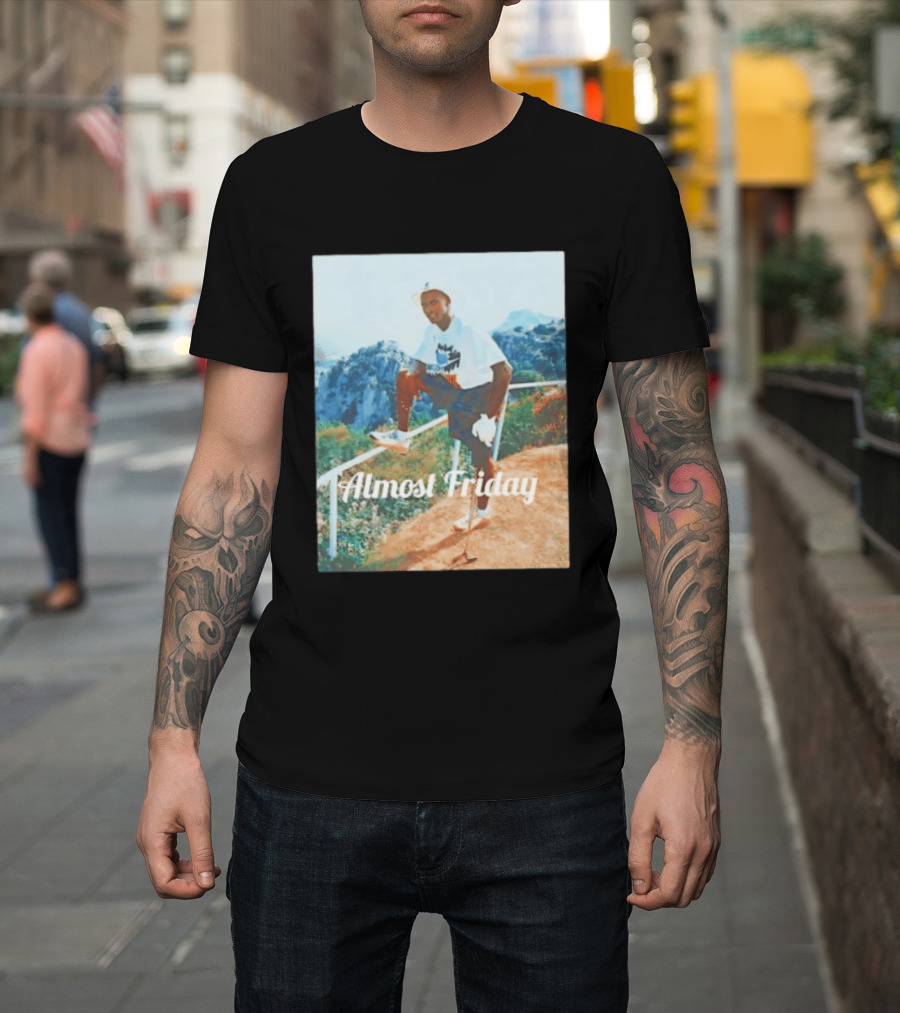 Michael Jordan Golfing Almost Friday Scenic View T-Shirt