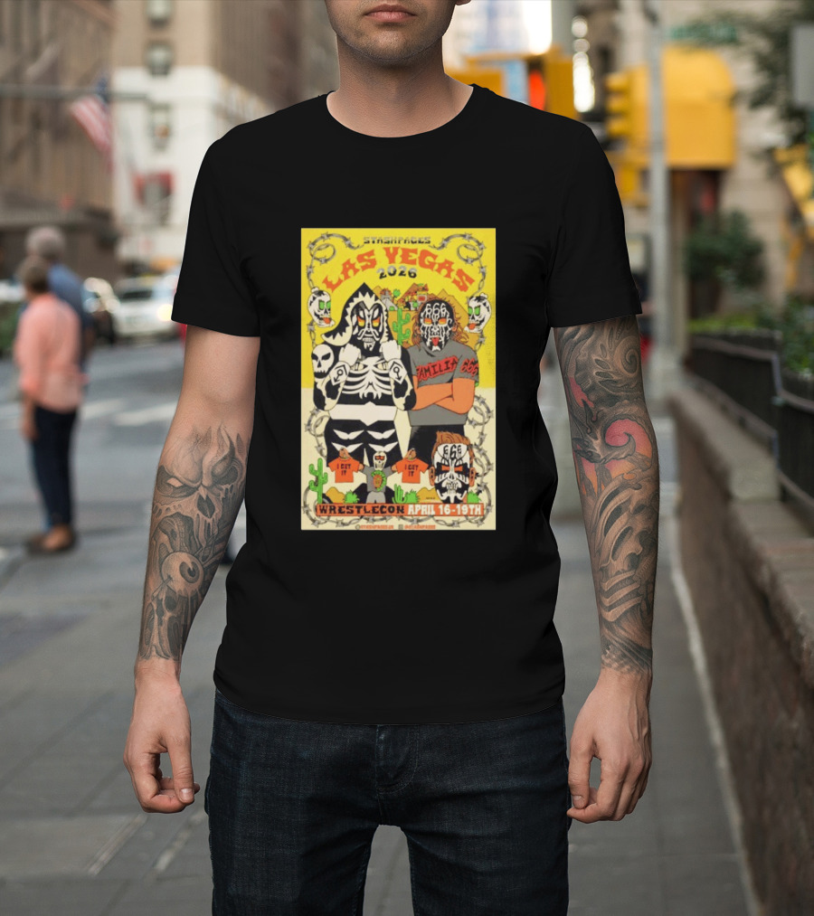 Stashpages Las Vegas 2026 Wrestlecon April 16 19 Featuring Amelia 666 And Park T-Shirt