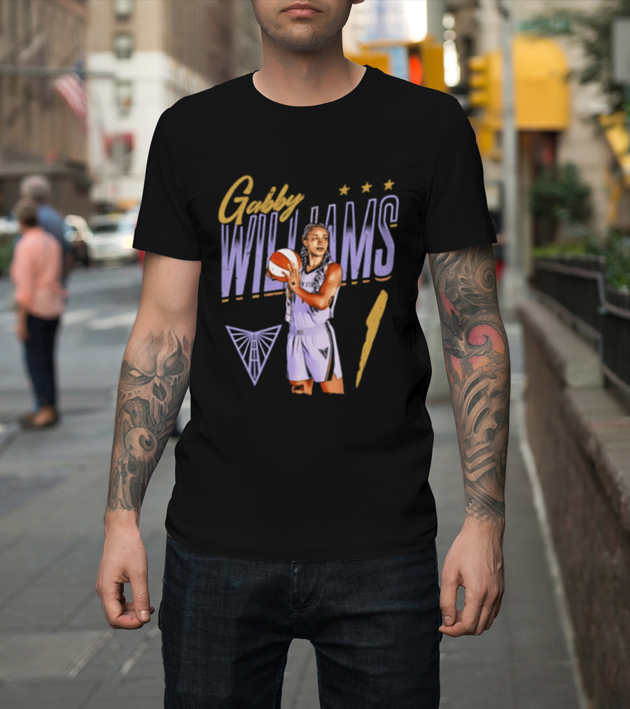 Gabby Williams 1 Golden State Valkyries Basketball Pose T-Shirt