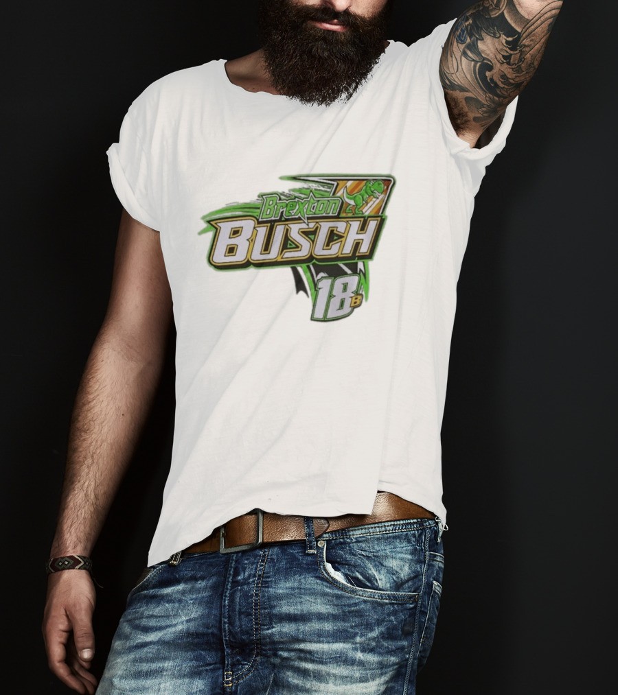 Brexton Busch 18B Dinosaur Racing T-Shirt