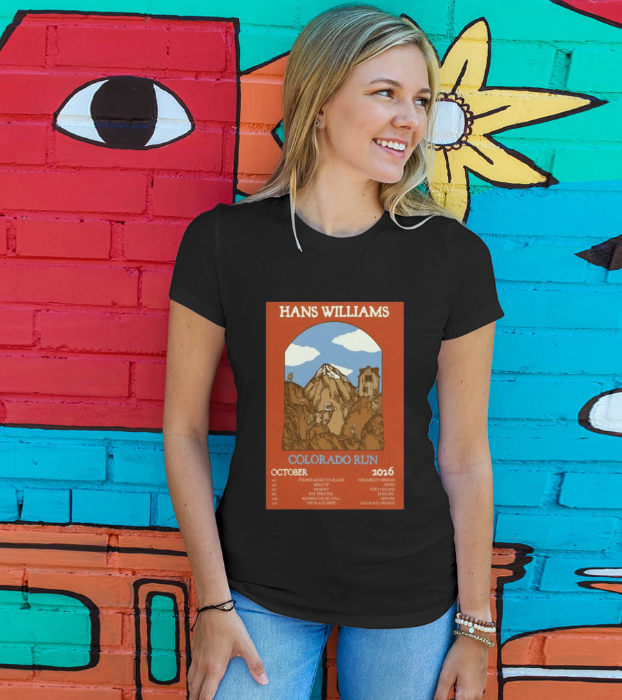 Hans Williams Colorado Run October 2026 Steamboat Springs Aspen Fort Collins Boulder Denver Colorado Springs T-Shirt