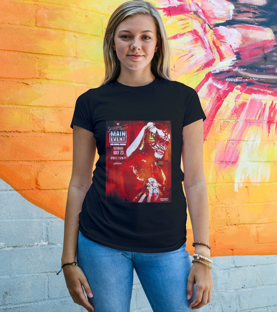 Saturday Night's Main Event May 23 Peacock Fort Wayne Indiana T-Shirt