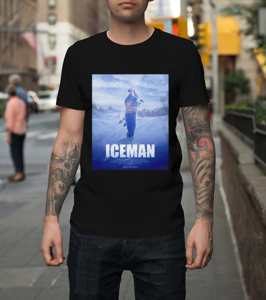 ICEMAN By Drake Featuring Saint Justin OVO Collaboration 2025 Winter Snowy Landscape T-Shirt