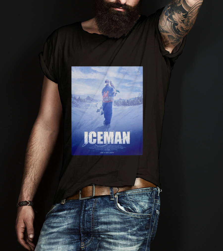 ICEMAN By Drake Featuring Saint Justin OVO Collaboration 2025 Winter Snowy Landscape T-Shirt