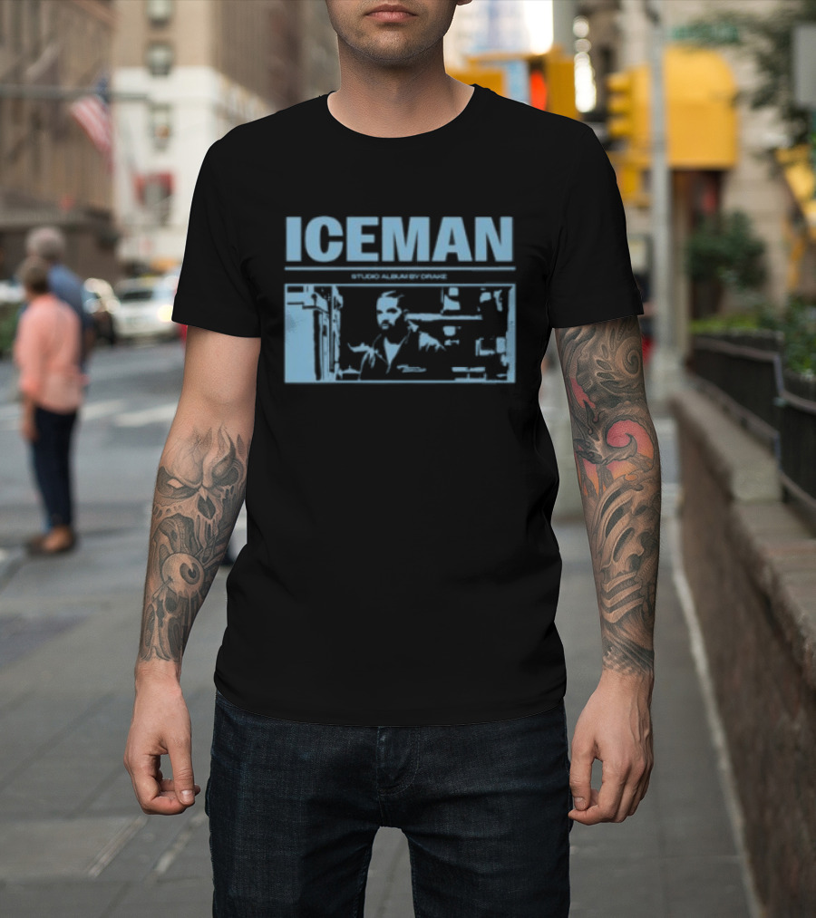 ICEMAN Studio Album By Drake Blueprint T-Shirt