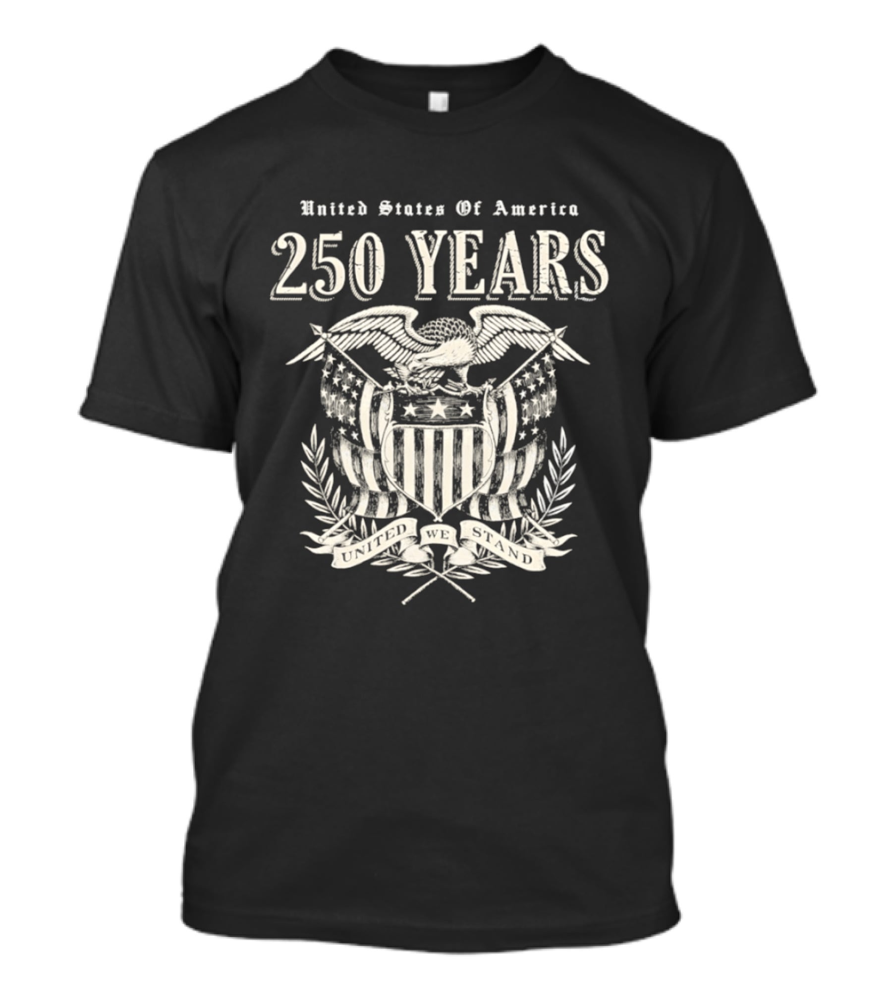 United States Of America 250 Years Eagle Emblem Celebration T-Shirt