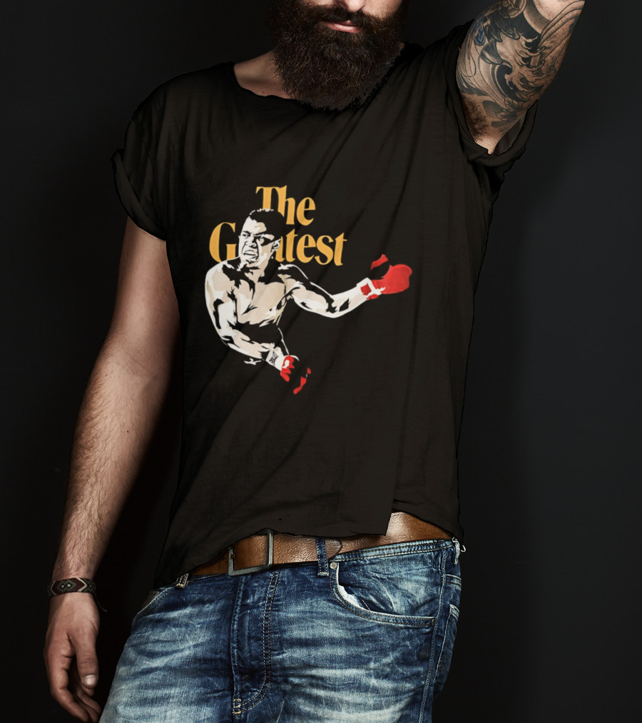 The Greatest Muhammad Ali Red Gloves Boxer T-Shirt
