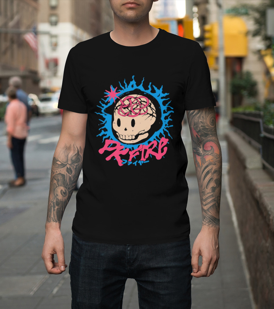 PK Fire Skull Art EarthBound Ness T-Shirt