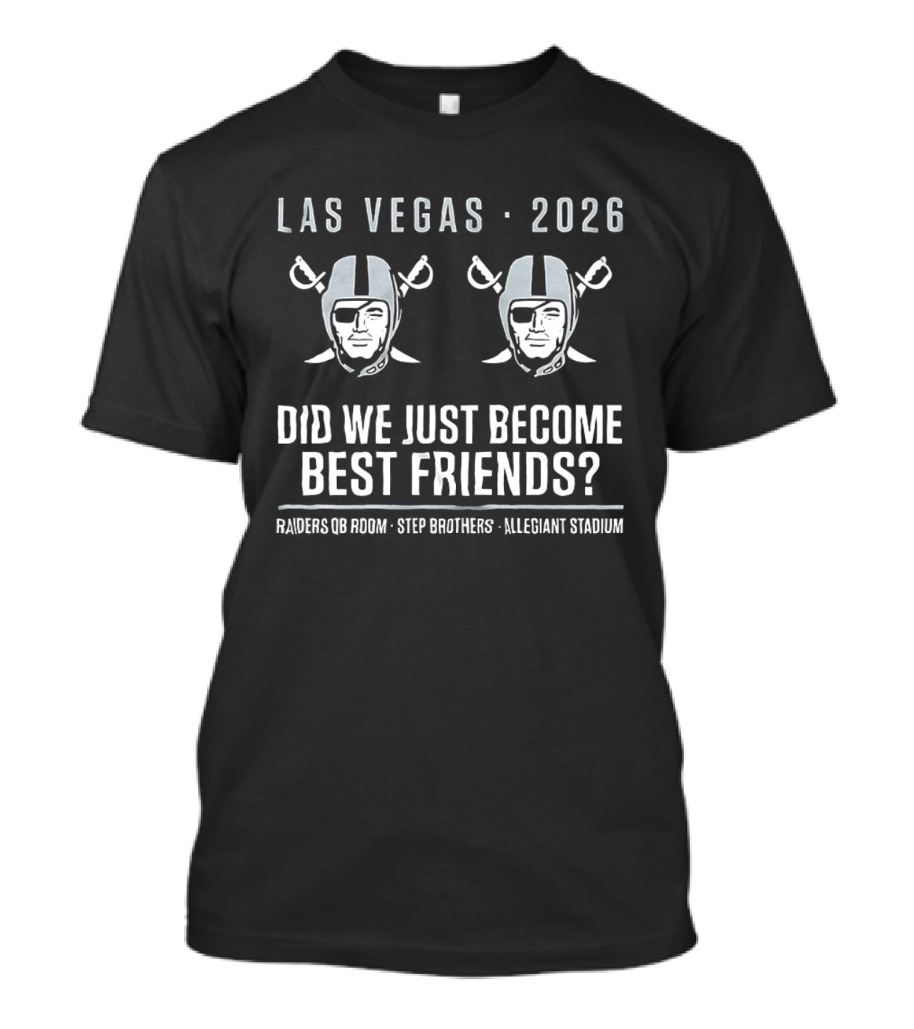 Las Vegas Raiders 2026 Step Brothers Allegiant Stadium Best Friends T-Shirt