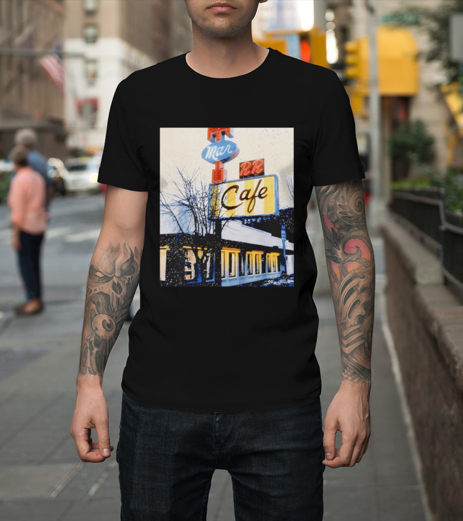 Twin Peaks Mar RR Cafe Sign Iconic Diner Scene T-Shirt