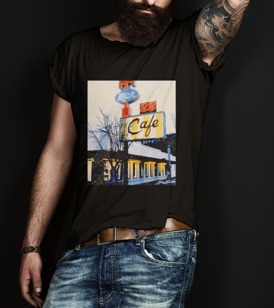 Twin Peaks Mar RR Cafe Sign Iconic Diner Scene T-Shirt