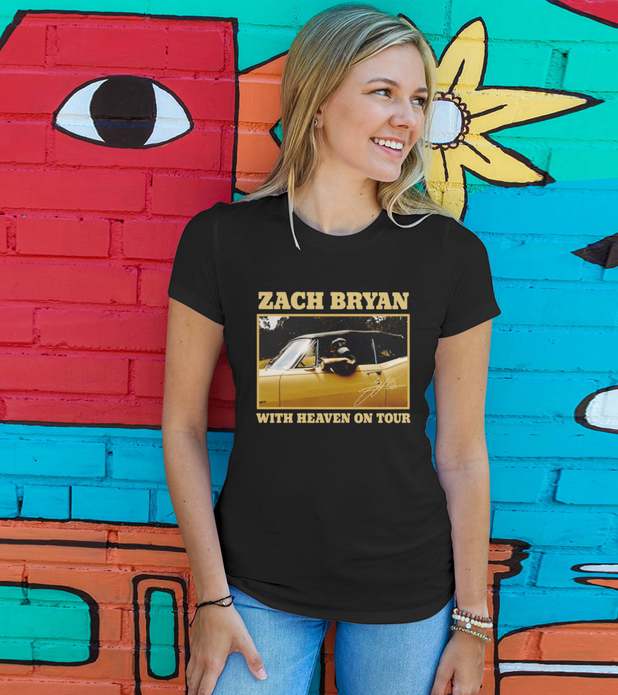 Zach Bryan With Heaven On Tour 2026 Signature Convertible T-Shirt