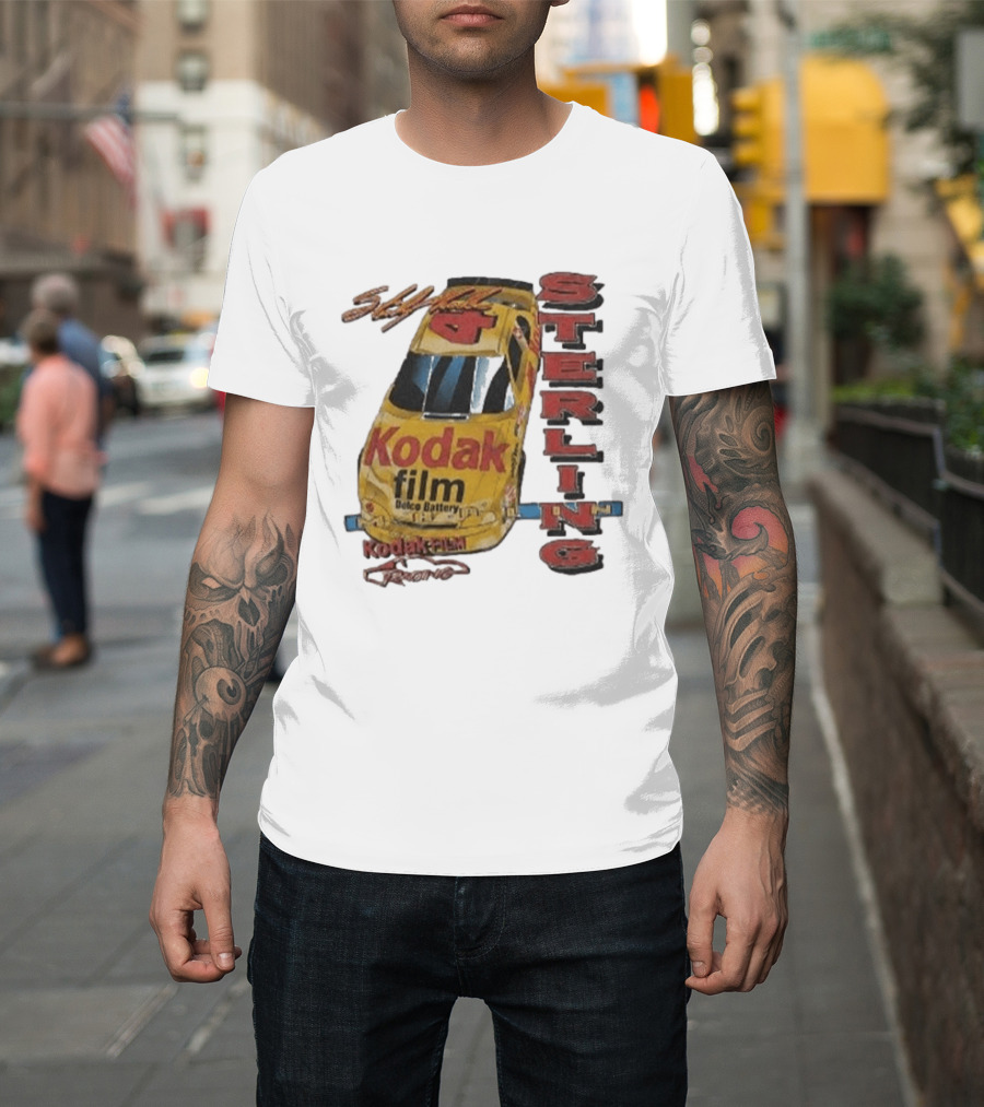 AJ Dillon Kodak Racing Sterling Marlin Kodak Film Delco Battery Car T-Shirt