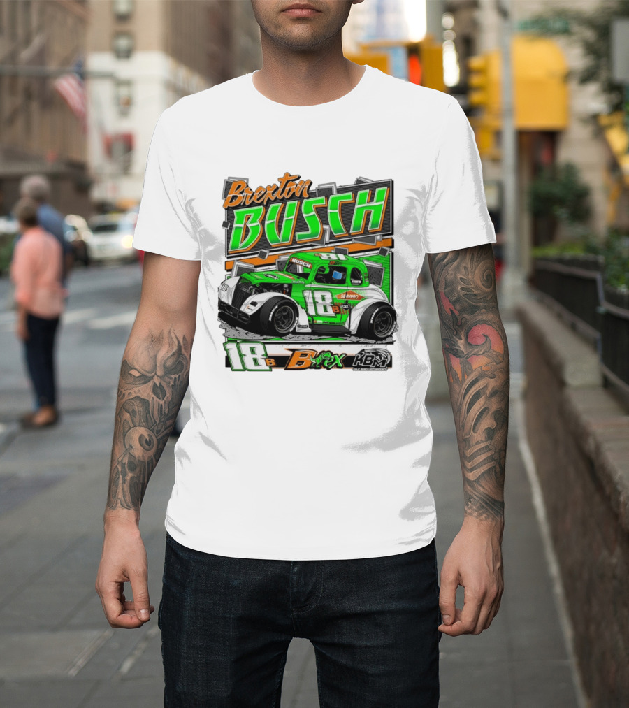 Brexton Busch 18 B Rex KBM Race Car Graphic 2026 T-Shirt