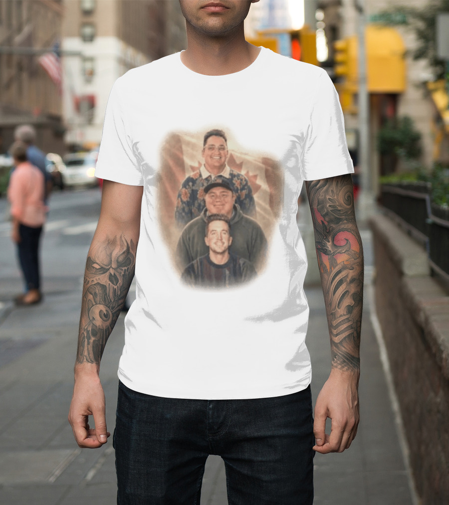 David Spencer Devin Trio Portrait Canadian Flag T-Shirt