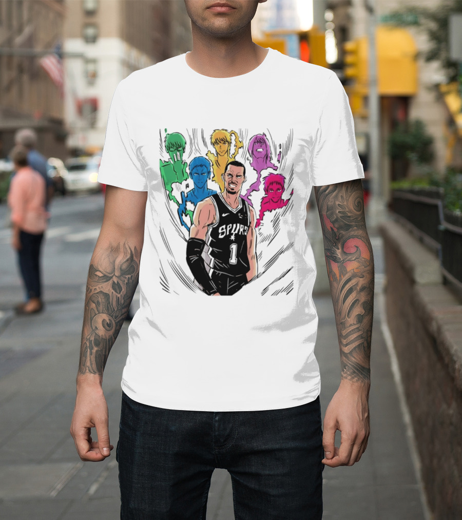 San Antonio Spurs Generation Of Miracles Anime Basketball T-Shirt