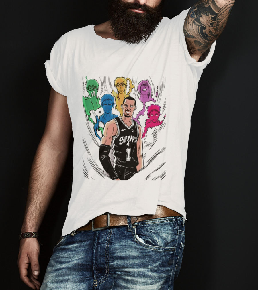 San Antonio Spurs Generation Of Miracles Anime Basketball T-Shirt