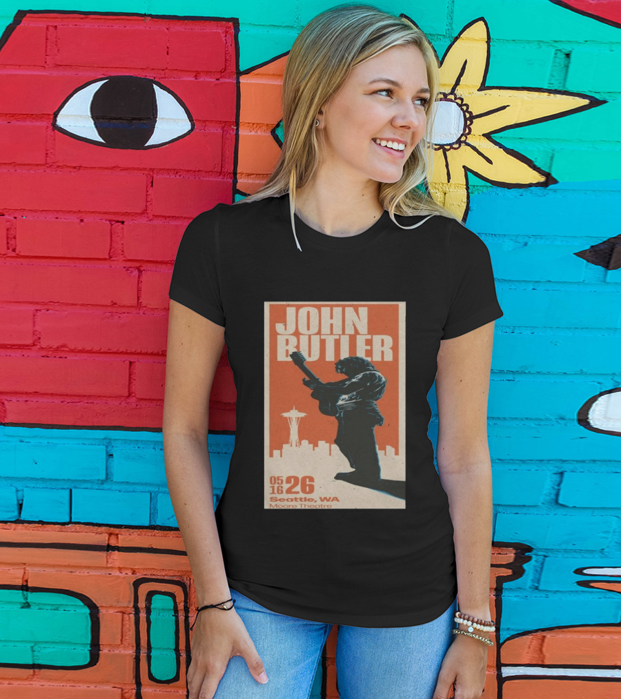 John Butler Live At Moore Theatre Seattle WA May 16 2026 T-Shirt