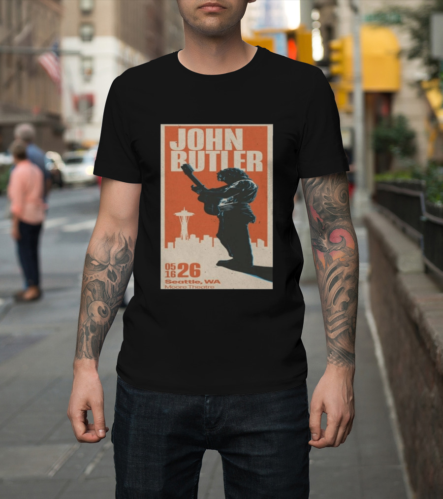 John Butler Live At Moore Theatre Seattle WA May 16 2026 T-Shirt