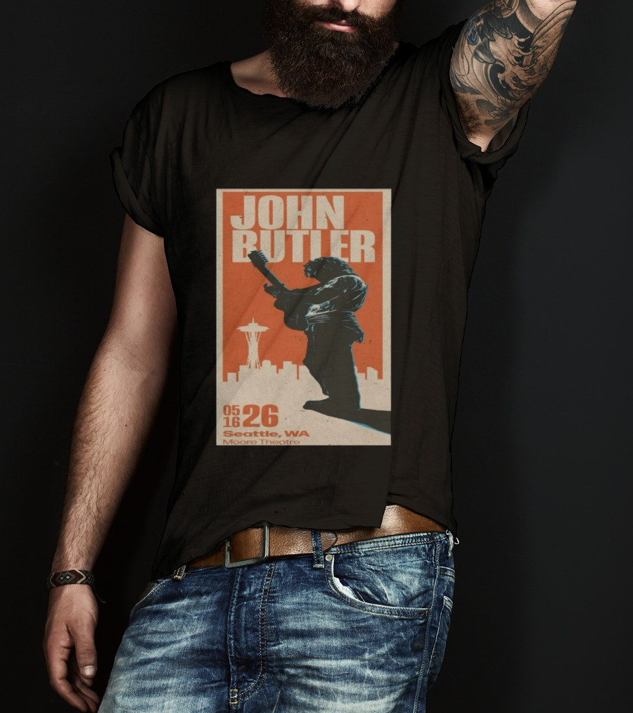 John Butler Live At Moore Theatre Seattle WA May 16 2026 T-Shirt