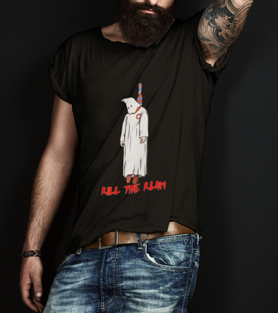 Kill The Klan Anti Fascist Message Iconic Protest T-Shirt