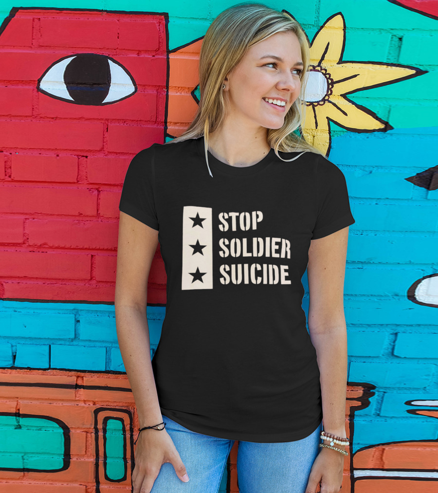Stop Soldier Suicide Three Star T-Shirt