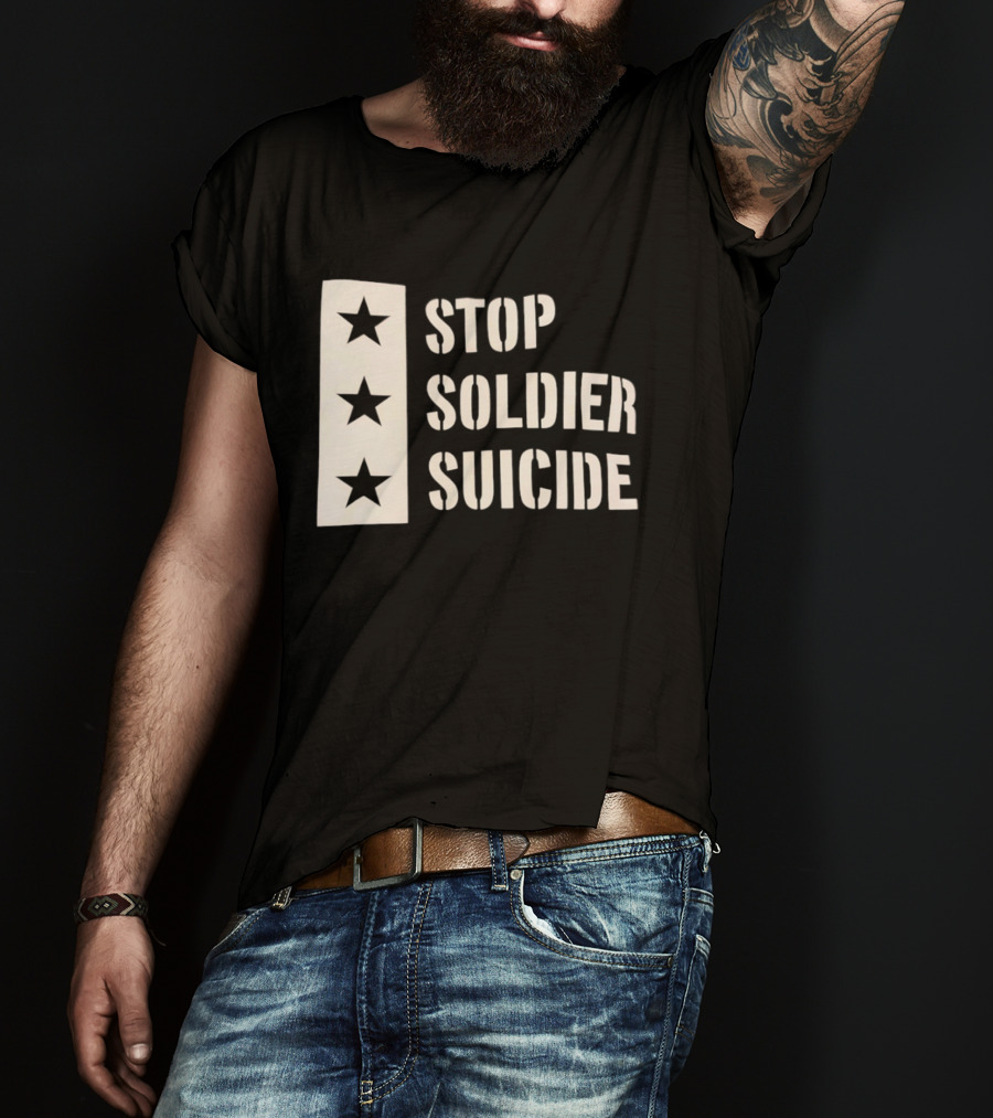 Stop Soldier Suicide Three Star T-Shirt