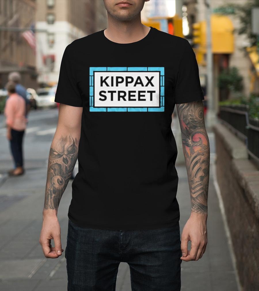 Kippax Street Sign Blue Brick T-Shirt